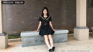 【初夏女神 】No.207 双双 黑系水手服