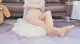 【SSA丝社】 短片 NO.337 淑贞 橙色超短裙