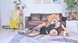 【SSA丝社】 短片 NO.329 淑贞 黑色休闲短裙