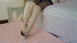 【物恋传媒】第1034期：小飞-高跟长靴、黑丝