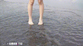 【Limerence】NO.050 海蓝 白皙希腊脚 JK盛夏服海边戏水封面图